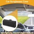 thumbnail image 2 of Estuche para Gafas de Sol del Coche Único Bargains Magnético Universal Soporte para Gafas de Visera del Coche PU Negro 17x5cm 1 Pcs, 2 of 6