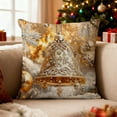 thumbnail image 2 of Xuniizn Christmas Pillow Covers 18x18 inch Xmas Decorations Soft Plush Faux Fur Wool Christmas Throw Pillow Cases Winter Holiday Decor for Sofa Living Room, 2 of 7