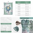 thumbnail image 6 of Sea Turtle Coastal Balloon Curtains for Windows, Bedroom Curtains 54 Inch Length, Blue Green Summer Beach Coral Wooden Tie Up Curtains Panels Thermal Insulated Bathroom Curtains Window 42"x54", 6 of 8