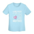 thumbnail image 5 of The Big Piece Of My Heart Lives In Heaven , He Is My Brother Women'S Basic Short Sleeve T-Shirt Sky Blue Medium, 5 of 5