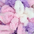 thumbnail image 2 of JubileeYarn Fun Finger Loops Yarn - 100g/Skein Jumbo Polyester - Purple Pink White - 4 Skeins, 2 of 6