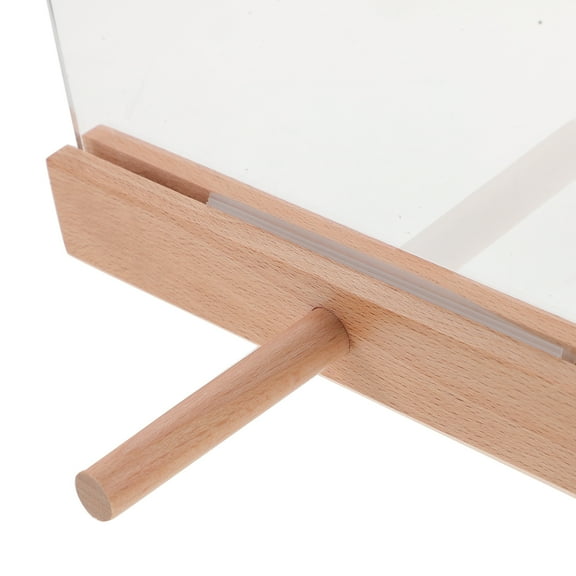 LEXSOMEO Acrylic Sign Holder Certificate Display Stand Acrylic Diploma Display Rack Paper Display Table Stand(A5)