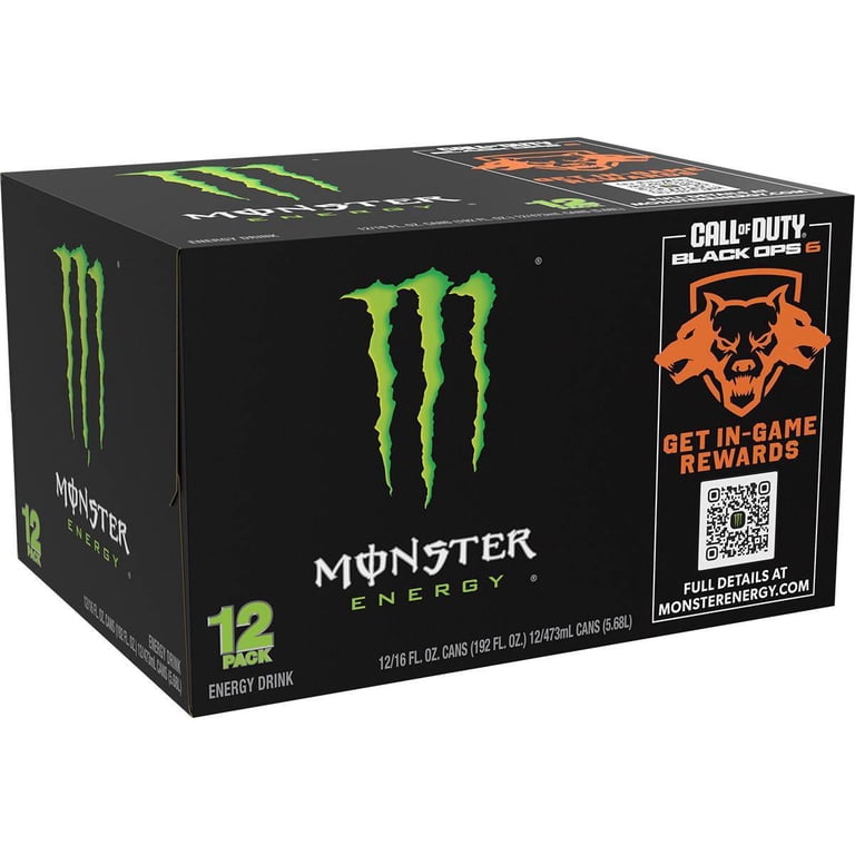 Monster Energy Original - 12pk/16 fl oz Cans - Pack of 2 - Walmart.com