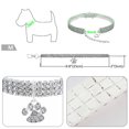 thumbnail image 2 of Collar para mascotas con diamantes de imitación, colgante de diamante de cristal ajustable, collar para mascotas pequeñas para perros y gatos de boda, 2 uds., 2 of 5