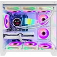 thumbnail image 2 of Hoengager Nereid Gaming PC -AMD Ryzen 7 5700X3D 3.0 GHz, RTX 4070 SUPER 12G ,16GB DDR4 RAM 3200MHz,1TB PCIe SSD, WIFI&Bluetooth ,Windows 11 Pro 64-bit -White, 2 of 7