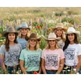 thumbnail image 2 of Trenz Shirt Company Women's Rest in Peace Dolly 1946-2026 Memorial Tribute T-Shirt - Country Cowgirl Boots and Hat-White-Small, 2 of 2