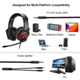 thumbnail image 4 of Auriculares gamer con cable FNSHIP 3,5 mm con micrófono, bajos y sonido envolvente, 4 of 7