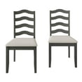 thumbnail image 4 of Castle Place Simple Timeless Wooden Dining Chair, Set of 2, Grey, 4 of 8