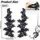 thumbnail image 2 of 4 piezas de apliques de encaje floral con flores negras bordadas para coser, parches de tela para cuello con hojas de rosa, 2 of 9