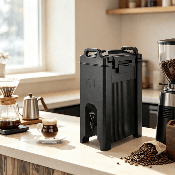 2 Pack Insulated Beverage Dispenser 5 Gal/19L, Hot & Cold Server with Spigot & Handle, Food-Grade Thermal Cooler for Tea, Coffee & Water, Black