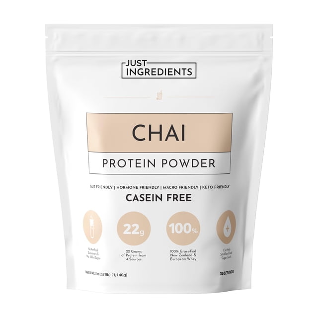 Proteína en polvo JUST INGREDIENTS Chai, 30 porciones, 660 g