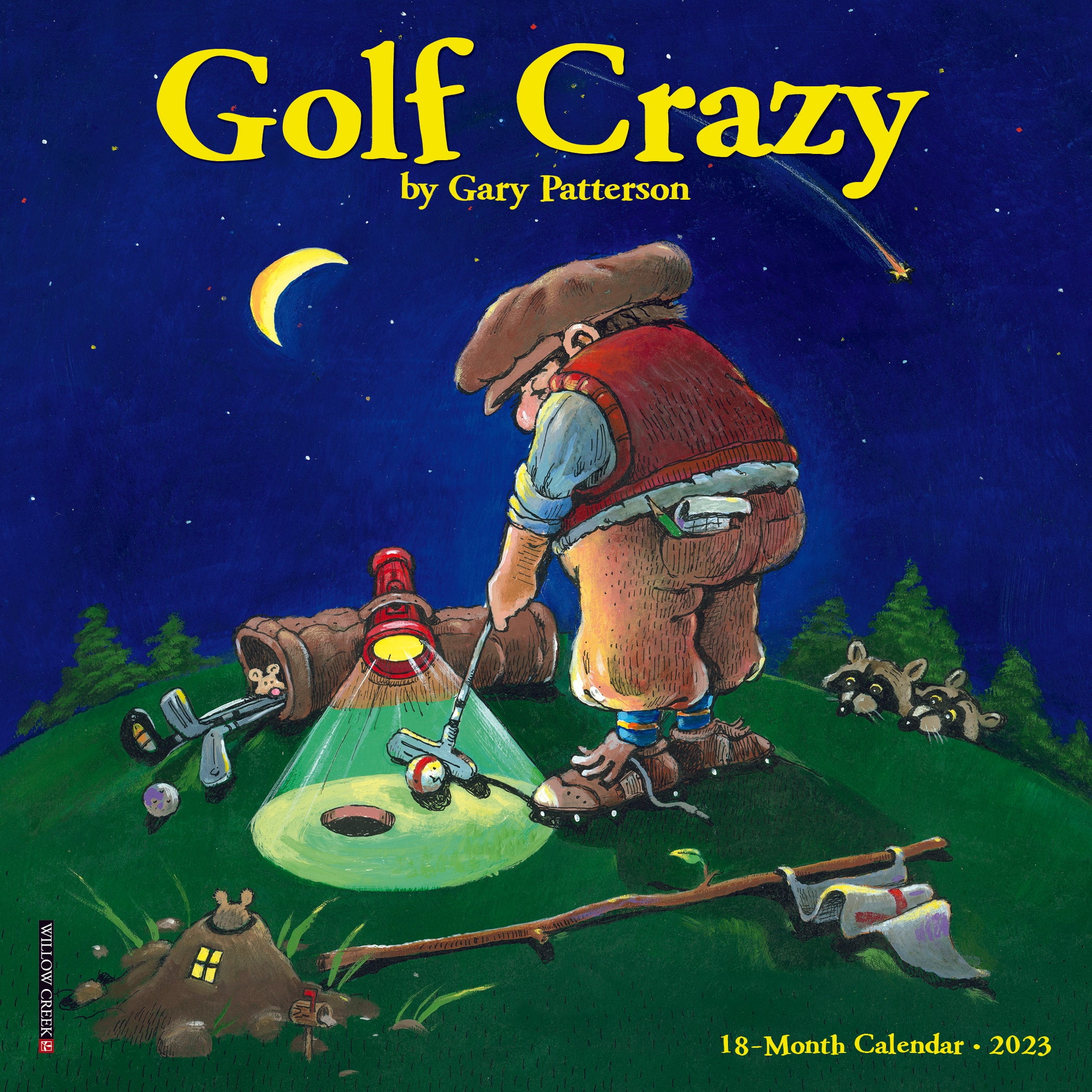 Golf Crazy by Gary Patterson 2023 Mini Wall Calendar