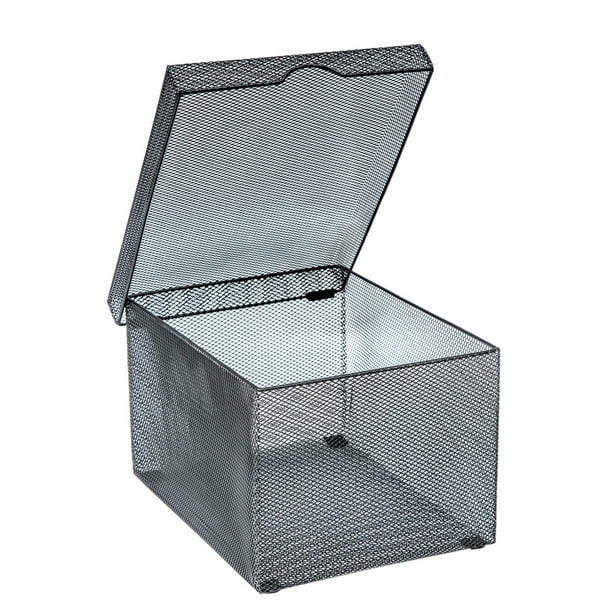 Pro Space CD Holder DVD Storage Box Metal Mesh Desktop Organizer with