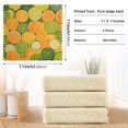 thumbnail image 3 of WOBOGO The Pattern Of Orange and Lime Slices Kitchen Towels 6pcs Ultra Soft Absorbent Quick Drying Dish Cloths 11×11inch, 3 of 9