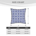 thumbnail image 4 of Kll Blue And White Porcelain Chinaware Decorative Throw Pillow Covers Velvet Soft For Couch Sofa Bedroom Living Room Outdoor -16"X16", 4 of 8
