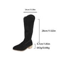 thumbnail image 5 of Wowcloth Winter Boots for Women - Comfortable Wide Calf Pointed Toe with Back Zipper Chunky Low Heel Fashion Casual Knee High Style, 5 of 9