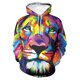 thumbnail image 2 of Sudadera con capucha con estampado de animales y león para hombre, sudaderas con capucha de moda con estampado digital, sudaderas casuales holgadas de gran tamaño, 2 of 5