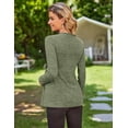 thumbnail image 6 of Ekouaer Women's Maternity Shirts Long Sleeve Pregnancy Tops Casual Ribbed Knit Winter Pregnant Blouses, 6 of 6