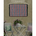 thumbnail image 3 of 4th of July Outdoor TV Cover 52 to 55 Inch Weatherproof, Independence Day Red Blue Plaid 600D Oxford TV Covers with Waterproof Zipper, Outside Flat TV Screen Protector Size 52"W x 19"H x 4.5"D, 3 of 7