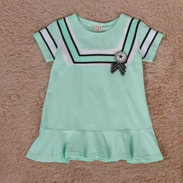 Niños Niños Niñas Vestido De Camiseta De Manga Corta Vestido Casual Suave Outfit-127158.09 Tmvgtek Mujer