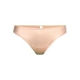 thumbnail image 3 of Joyspun Women’s Glossy Shine Thong Panties, 3-Pack, Sizes XS-XXXL, 3 of 4