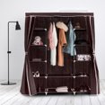 thumbnail image 2 of Costway 60" Armoire à Linge Portable Tissu Non-Tissé Rangement Organisateur Brun, 2 of 8
