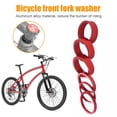 thumbnail image 3 of Espaciadores de auriculares MTB bicicleta horquilla delantera arandelas junta roja 6 piezas, 3 of 9