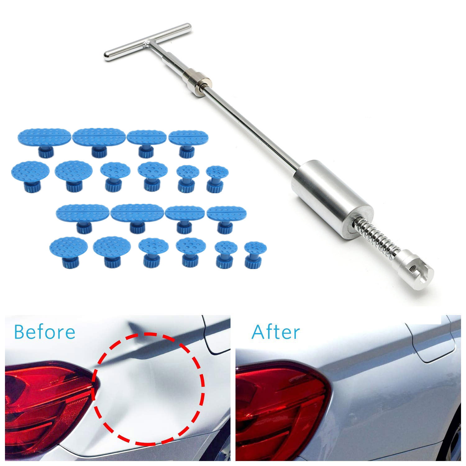 Car Body Paintless Dent Repair Tools Puller & Glue Pulling Tabs Durable 