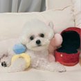 thumbnail image 2 of Caja de anillos, juguete de peluche, estuche de amor, juguete masticable para mascotas, sonidos, cachorros, niños, juguetes suaves para perros, juguetes interesantes, 2 of 5