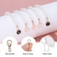 thumbnail image 4 of Uxcell 3 piezas de accesorios de encanto de letras cadena de perlas para taza de tumbler blanco/negro/rosa (letra Q), 4 of 6
