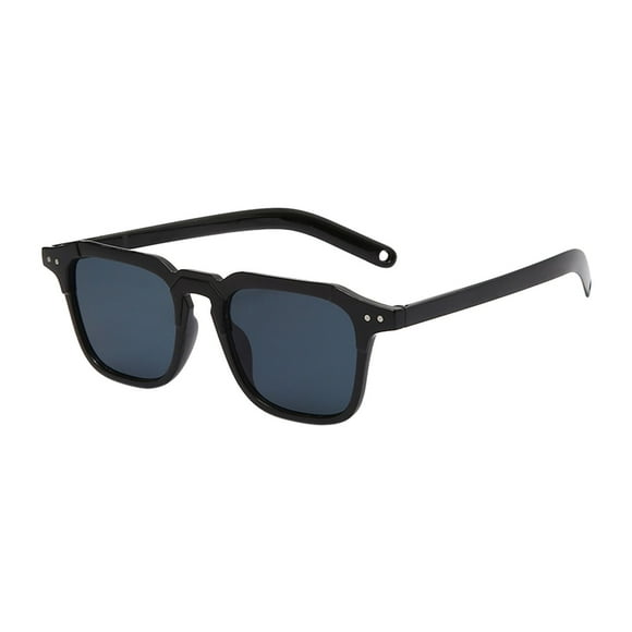 Under $5 Glasses Gray Fashion Retro Sunglasses European and American Style Trend Men and Women with The Same Candy Color Glasses