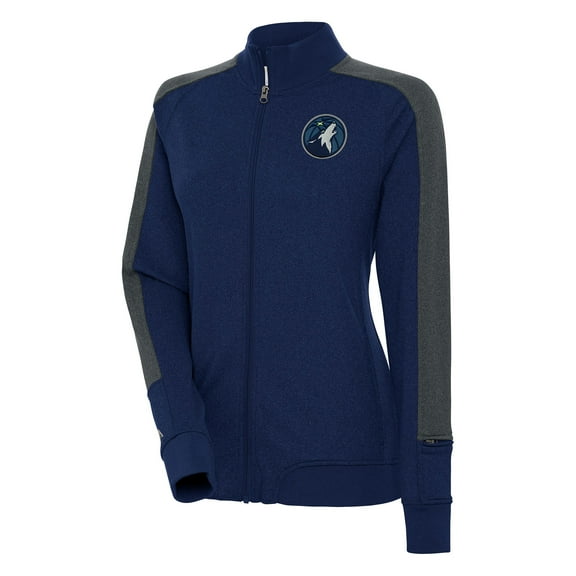 Women's Antigua  Navy Minnesota Timberwolves Strike Full-Zip Track Jacket
