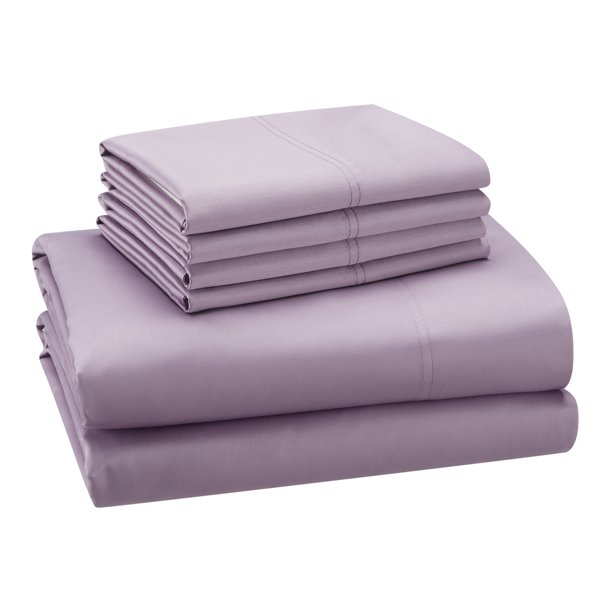 Hotel Style 1200 Thread Count Cotton Rich 6Piece Sheet Set, Lavender