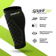 thumbnail image 4 of Spark Kinetic Calf Sleeve - Small - Compression Support with Kinesiology Tape, 4 of 7