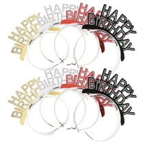 Masteelf 8pcs Happy Birthday Headbands Party Headbands Kids Headdress Hair Decorations