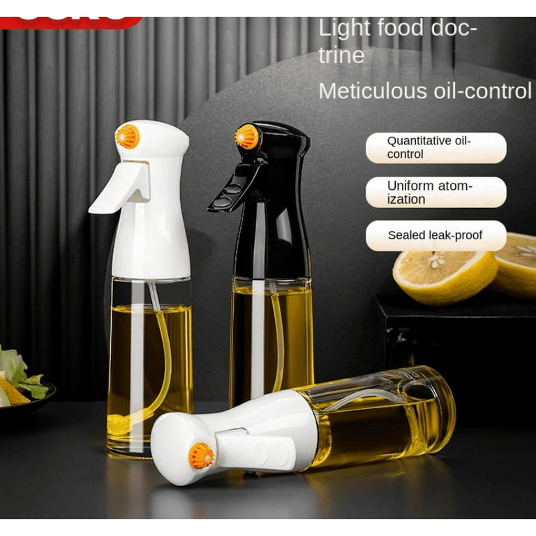 Olive Oil Dispenser Bottle Oil Sprayer Dispenser Vinegar Sprayer Dressing  Spray Portable, Grilling Olive Oil Glass Bottle 200ml, For Kitchen, Cooking