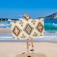 thumbnail image 2 of Yayeee Kids Hooded Towels Toddler Soft Absorbent Beach Bathing Wrap 50" x 23.5", Geometric Designs, 2 of 5