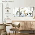 thumbnail image 5 of Elephant Stock Birds Of The Coast Rustic Panel Wall Art - Horizontal Multi Panel Canvas - Living Room Wall Decor - Animal Multi Panel - White And Gray Decor By Tara Reed - 26" x 12", 5 of 8