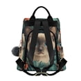 thumbnail image 2 of FORMRS Women's Travel Backpack Purse Anti-Theft Hidden Pockets Casual Shoulder Bag, Flowers and Cat, 2 of 7