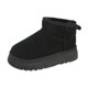 thumbnail image 4 of Botas de nieve mini de suela gruesa con aumento de altura para mujer Zapatos de algodón de pan cálido engrosados de invierno antideslizantes de algodón, 4 of 6