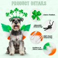 thumbnail image 4 of Set de disfraz para perro, diadema con forma de trébol Shurung, Día de San Patricio, 4 of 6