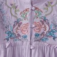 thumbnail image 5 of Womens Athletic Tops Women's T-Shirts Casual Embroidered Top for Everyday Comfort and Seasonal Style Purple 3XL, 5 of 7