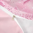 thumbnail image 3 of Meiyoeat Glitter Pink Letter A Twin Duvet Cover for Girls, Sparkle Bow Print Twin Bedding for Bedroom,Pink Reversible,2pcs,No Comforter, 3 of 5