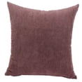 thumbnail image 1 of Funda de almohada de pana suave con rayas de maíz de 20'' y 24'' Marrón 50 x 50cm., 1 of 9