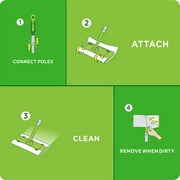 Swiffer Sweeper Dry + Wet All Purpose Floor Mopping and Cleaning Starter Kit with Heavy Duty Cloths, Includes: 1 Mop, 19 Refills