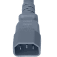 thumbnail image 5 of World Cord Sets 5 Foot IEC 60320 C14 to C13 PDU Style Light Duty 10 Amp Power Cable (Gray), 5 of 5