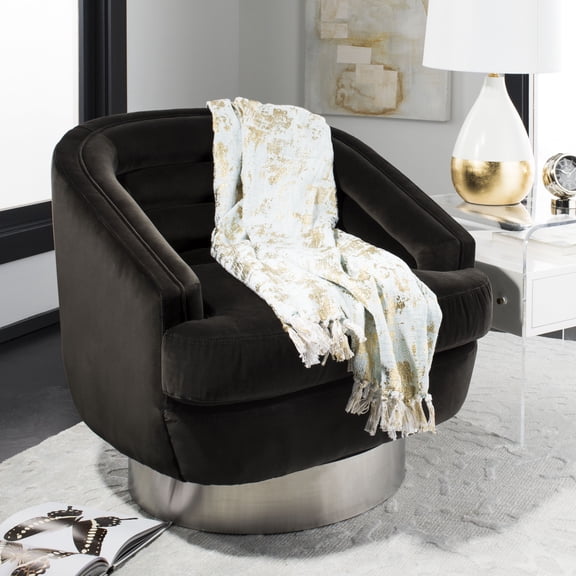 SAFAVIEH Gemma Metallic Abstract Throw, 70" x 50", Blue/ Gold