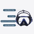 thumbnail image 4 of Free Diving Snorkeling Mask Panoramic High Clear Swimming Goggles Tempered Glass with Nose Cover Adult, 4 of 8