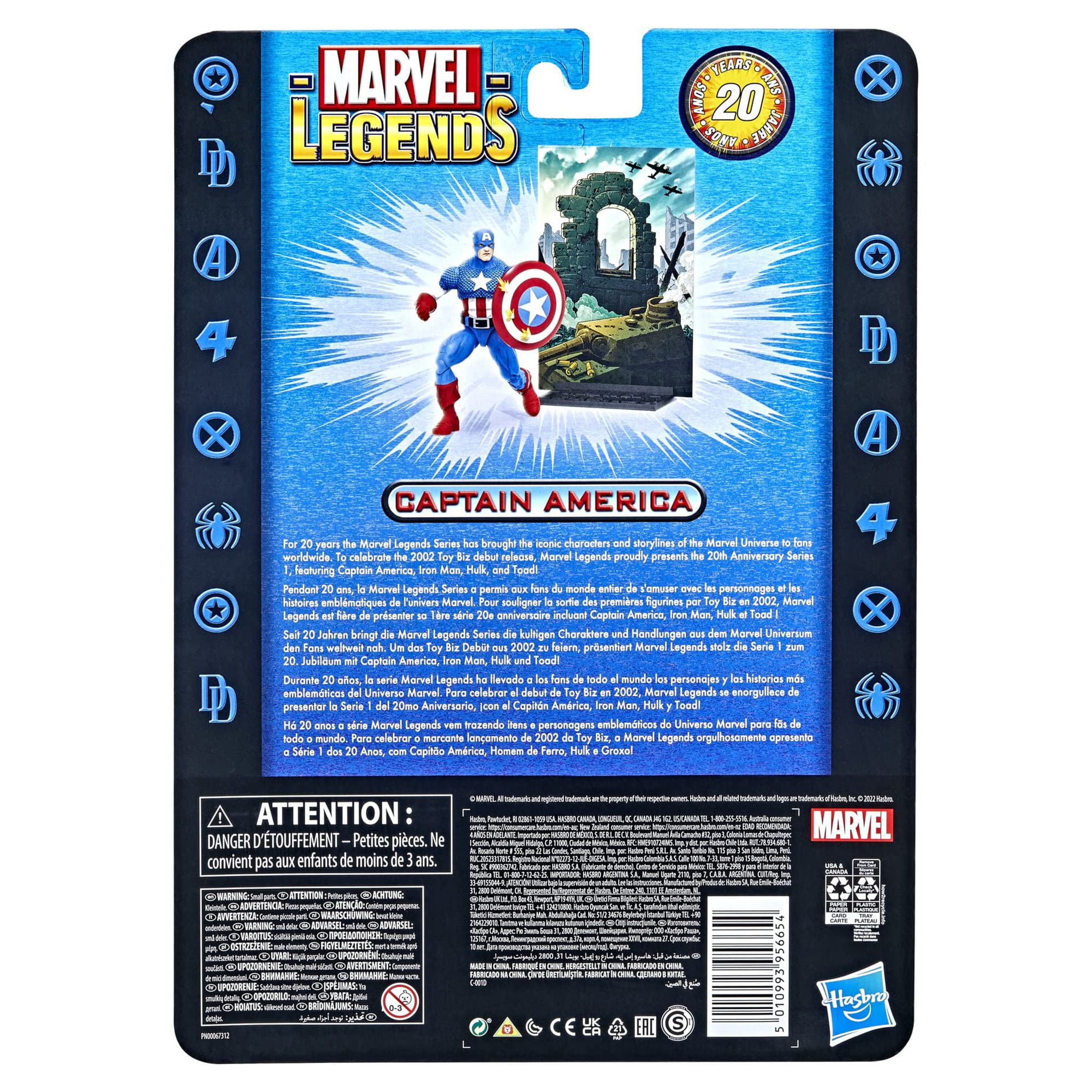 Marvel Legends 20th Anniversary Captain America Action Figure