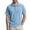 Blue, variant on Mens Polo Shirt Corduroy Short Sleeve Casual Turn Down Collar Solid Color Top Comfortable Breathable Mens T-Shirts